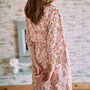 Orange And Pink Handmade Floral Robe, thumbnail 6 of 10
