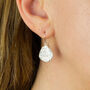 Sterling Silver Fossil Drop Earrings, thumbnail 1 of 8
