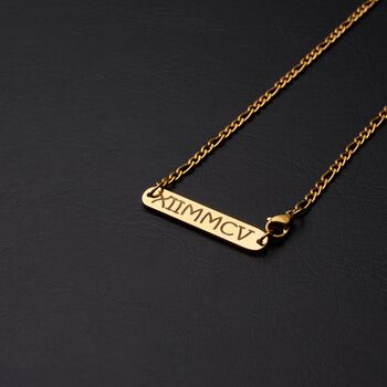 Gold Engravable 3mm Figaro Chain, 3 of 12