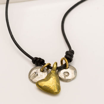 Personalised Heart And Initials Necklace, 2 of 4