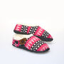 Trudie Pink Black Nordic Women's Slippers Indoor/Garden Shoes, thumbnail 2 of 11