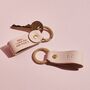 Personalised 'Any Message' Leather Keyring, thumbnail 4 of 6