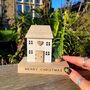 Merry Christmas Wooden House Block, thumbnail 3 of 4