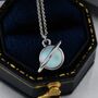 Moonstone Planet Necklace In Sterling Silver, thumbnail 1 of 10