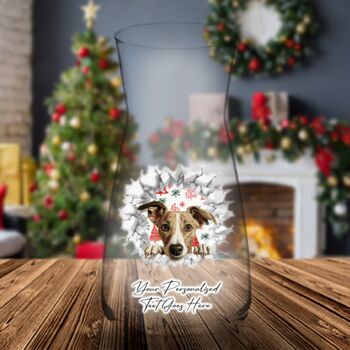Personalised Christmas Whippet Break Through, 10 of 10