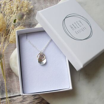 Orchid Petal Silver Pendant, 4 of 6