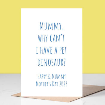 Your Child's Custom Message On A Mother's Day Card, 3 of 3
