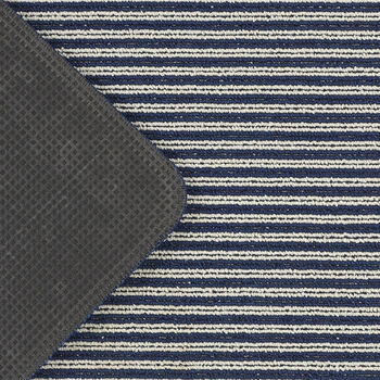 My Stain Resistant Durable Mats Stripe Navy, 6 of 7