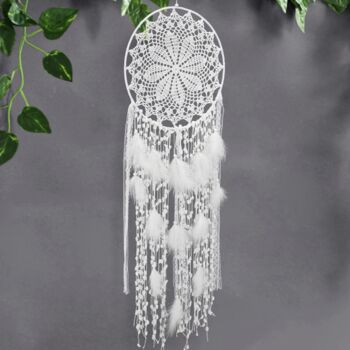 Large White Boho Wedding Dream Catcher, 3 of 8