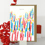 Birthday Card With Multi Colour Candles, thumbnail 1 of 3