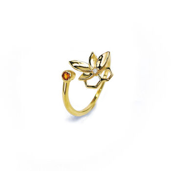Yellow Gold Vermeil Sterling Silver Bee Alive Ring, 2 of 6