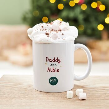 Personalised My 1st Christmas Daddy Mug, 2 of 4