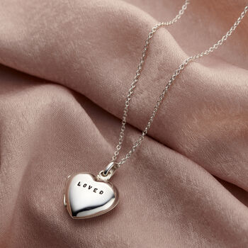 Personalised Small Heart Locket, 4 of 12