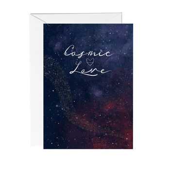 Cosmic Love Celestial Greeting Card, 4 of 5
