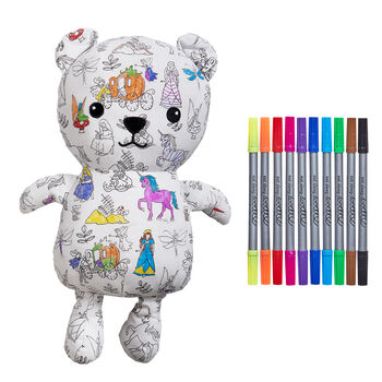 Colour In Fairytale Artie Bear + 10 Pens Colouring Kit, 6 of 8