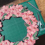Floral Wreath Embroidery Artwork, thumbnail 3 of 5