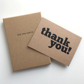 thank note cards postcard notonthehighstreet