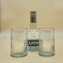 Set Of Two Campari Bottle Glasses, thumbnail 3 of 11
