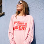 Have A Cherrific Day Women's Cherry Slogan Sweatshirt, thumbnail 1 of 4