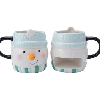Christmas Jolly Snowman Snack Mug With Gift Box, 4 of 7