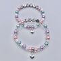 Personalised Heart Charm Bracelet, Star Name Bracelet, thumbnail 2 of 12