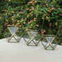 Recycled Metal Hexagonal Candle Holders, thumbnail 4 of 6