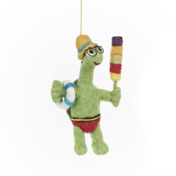 Handmade Shellbert The Tortoise Decoration, 2 of 5