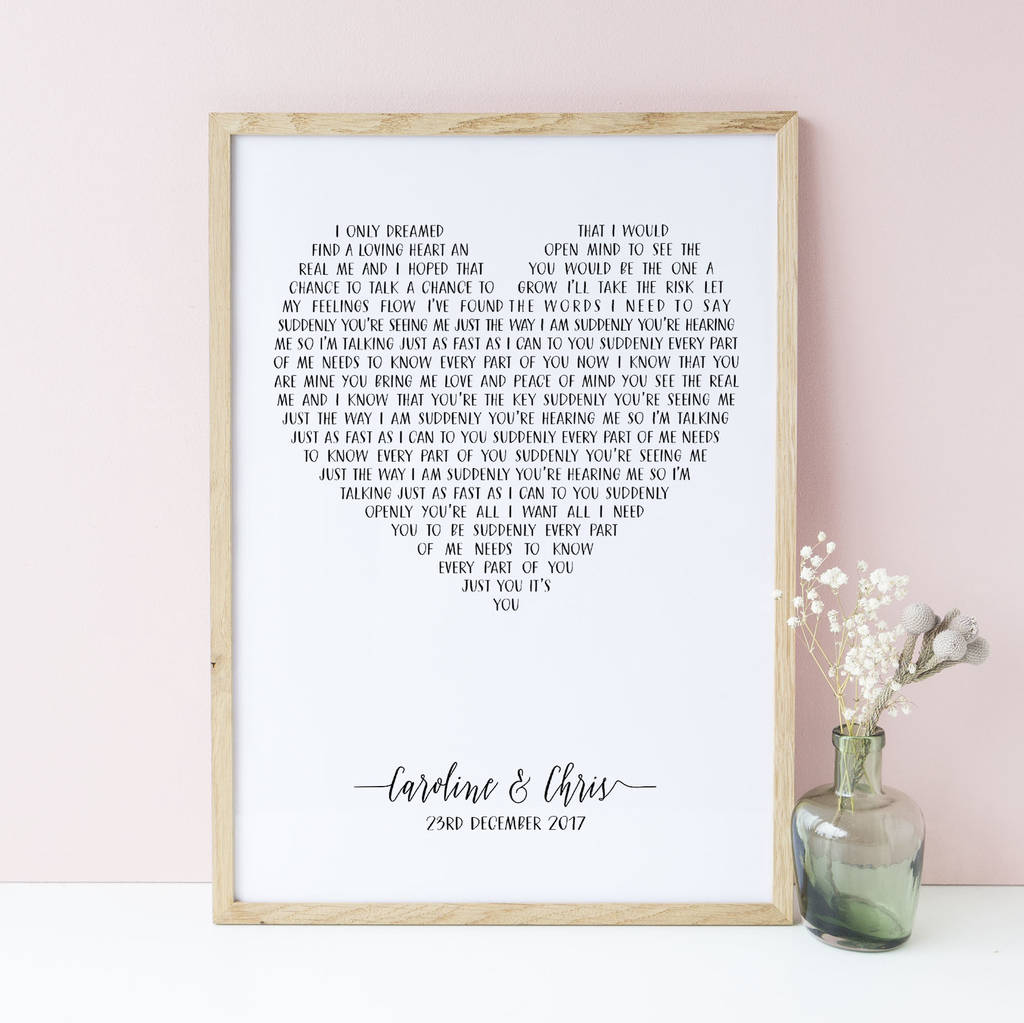 Personalised First Dance Print