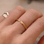 Gold Adjustable Personalised Initials Stacking Ring, thumbnail 1 of 8