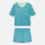 Women's 'Blooming Fabulous' Bamboo Lace Short Pyjama Set, thumbnail 4 of 7