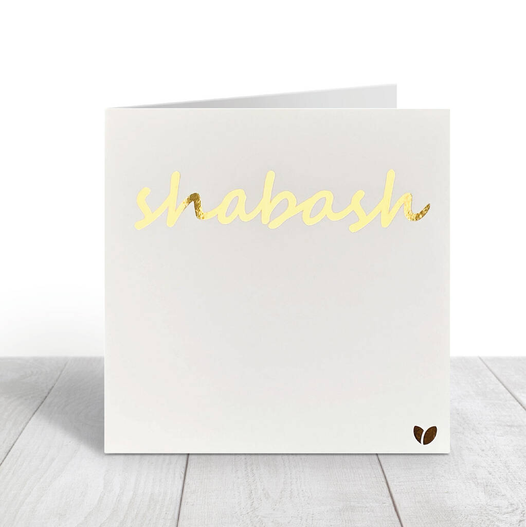 Shabash Well Done Greeting Card