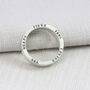 Personalised Silver Narrative Ring With/Out Diamond, thumbnail 2 of 9