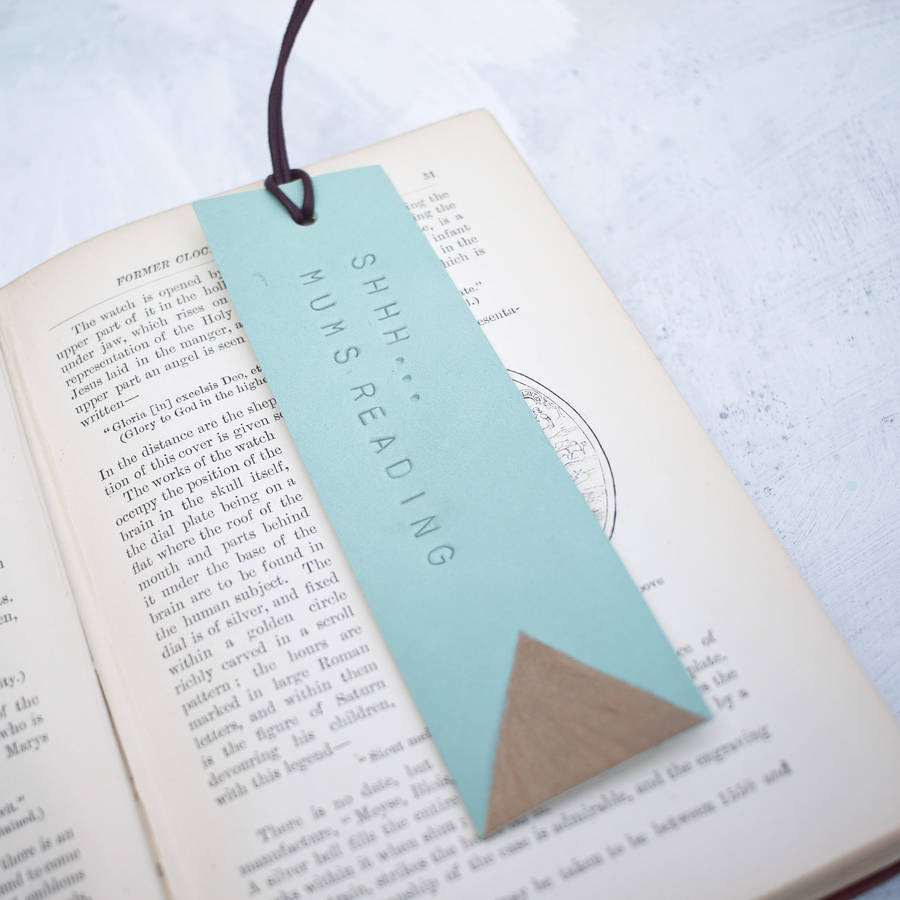 personalised leather book mark by swag and tassel | notonthehighstreet.com