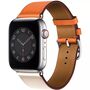 Vegan Leather Apple Watch Strap In Pink And Purple, thumbnail 4 of 4