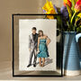 Personalised Couple's People Portrait In Watercolour, thumbnail 4 of 7