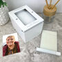 Personalised Hearts Cremation Urn For Ashes Portrait 510ml, thumbnail 3 of 9