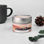 Black Plum And Rhubarb Soy Wax Candle In Tin, thumbnail 2 of 3