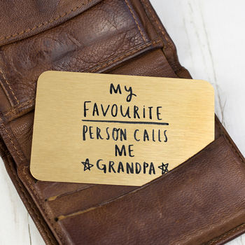 My Favourite People Call Me Grandad/Grandpa Wallet Card, 4 of 11