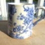 Tankard Mug In Blue Peony Imari Design, thumbnail 6 of 6
