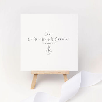 Personalised 1st Holy Communion Card, 4 of 5
