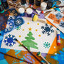 Drawing Stencils For Kids Christmas With Brushes, thumbnail 1 of 3