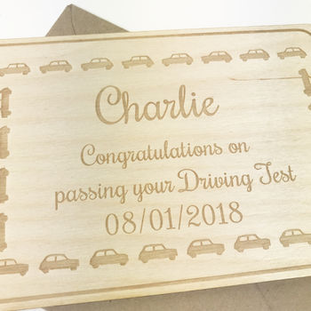Personalised You Passed Congratulations Card, 3 of 7