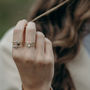 Odessa Ring // Pearl And Gold Stacking Ring, thumbnail 2 of 7