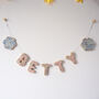 Personalised Clay Flower Name Garland, thumbnail 1 of 9