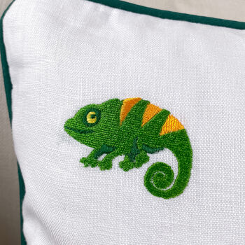 Children's Rainforest Embroidered Nursery Cushion, 5 of 8