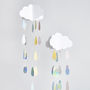 Baby Shower Hanging Cloud And Droplets Party Decoration, thumbnail 1 of 3
