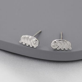Sterling Silver Water Bear Stud Earrings, 2 of 12
