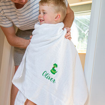 Personalised Jungle Themed Bath Towel, 2 of 10