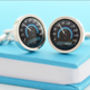 Personalised Date Sportscar Speedometer Cufflinks, thumbnail 2 of 5