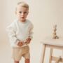 Children's Cream Quilted Jumper, thumbnail 2 of 4
